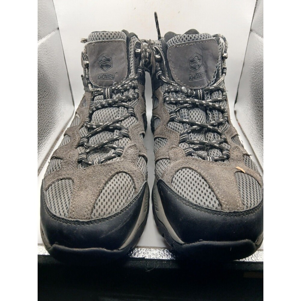Mens Men's Khombu Boots 11 Leather Accents Hiking Work Outdoor Shoes Camping